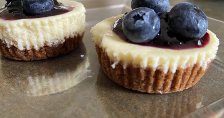 Treat Tuesday-Blueberry Mini Cheesecakes