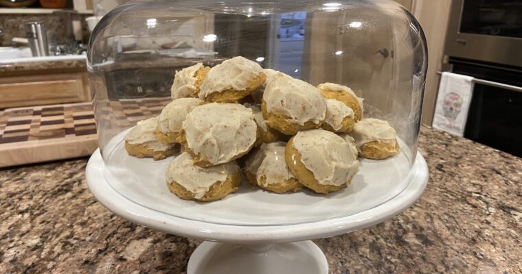 Treat Tuesday-Pumpkin Cookies with Brown Butter Frosting