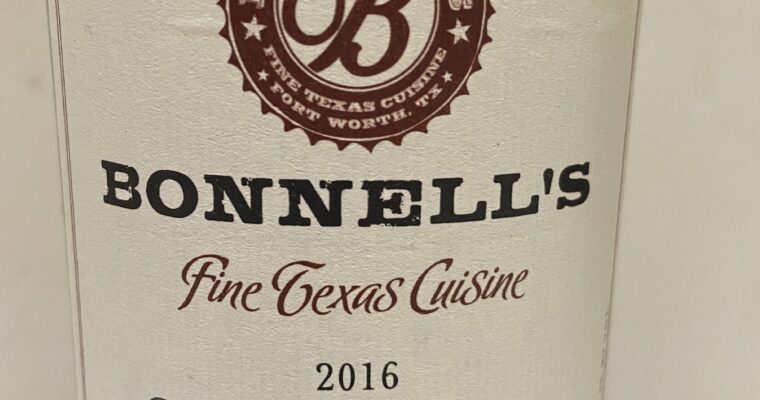 Wine of the Week-Bonnell’s Cabernet Sauvignon