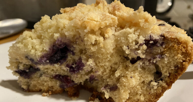 Treat Tuesday-Blueberry-Ginger Crumb Cake