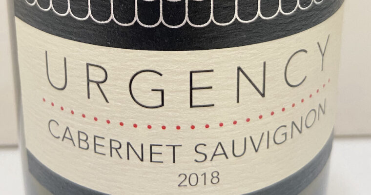 Wine of the Week-Urgency Cabernet Sauvignon